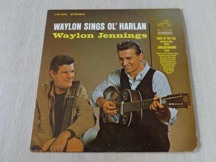 Waylon Jennings – Waylon Sings Ol' Harlan, Cd's en Dvd's, Vinyl | Country en Western, Zo goed als nieuw, 12 inch, Ophalen of Verzenden
