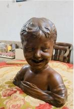 antieke brons kinderbuste naar Donatello 1895-1910, Ophalen