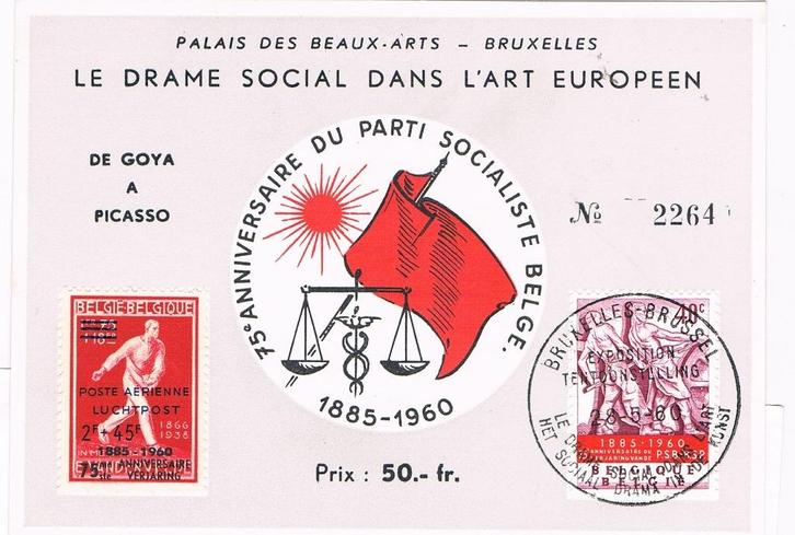 PR 135 Herdenkingskaart, Postzegels en Munten, Postzegels | Europa | België, Gestempeld, Overig, Overig, Gestempeld, Ophalen of Verzenden