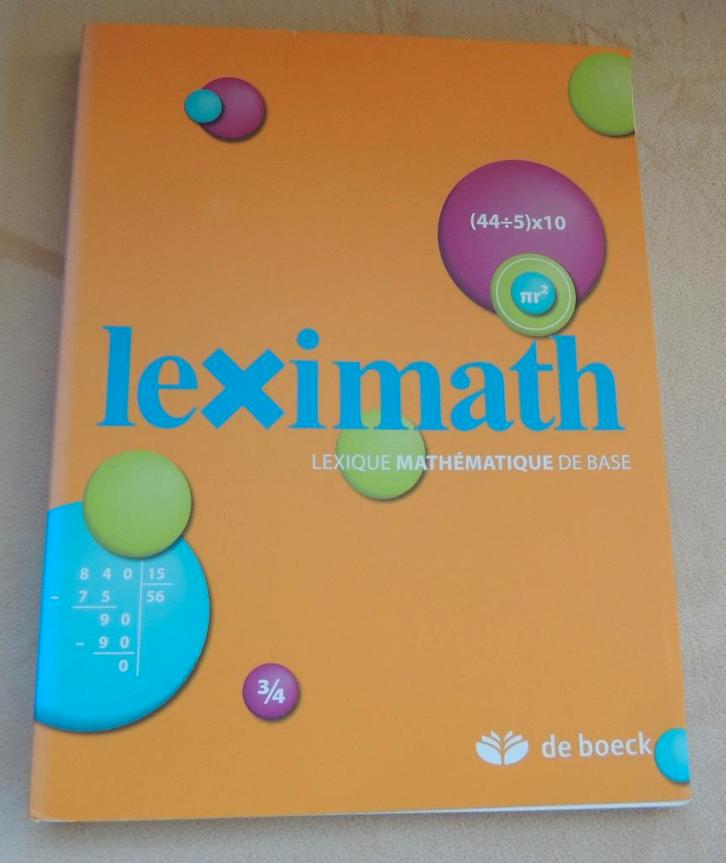 Manuel - Leximath, Livres, Livres scolaires, Enlèvement