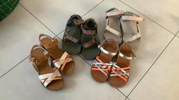 Sandales pour filles - 35 et 36 (TEVA et POM D'API), Enlèvement ou Envoi, Utilisé