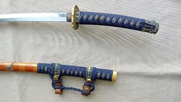 Luxueuze vintage katana mooi versierd, Verzamelen, Militaria | Algemeen, Ophalen of Verzenden, Landmacht, Zwaard of Sabel
