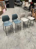 Ensemble de tabourets de bar modernes — Structure diamantée, Enlèvement, Comme neuf, Plastique