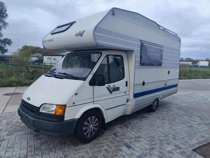 Oersterke ford transit elnagh alkoof camper 2.5td, Caravans en Kamperen, Mobilhomes, Particulier, tot en met 6, Alkoof, Ford, Ford