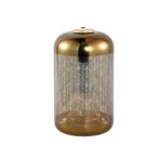UNIEKE LED GLAZEN TAFELLAMP op 4x AA batterij GOUD GLAS, Ophalen of Verzenden, Nieuw