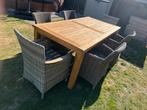 Tuinset, Tuin en Terras, Ophalen, 6 zitplaatsen, Zo goed als nieuw, Wicker