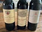 3 geklasseerde Grand Crus van Bordeaux-wijnen., Verzamelen, Wijnen, Ophalen of Verzenden, Frankrijk, Rode wijn