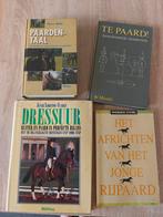 Verschillende oude boeken paarden dressuur africhting, Ophalen of Verzenden, Gelezen