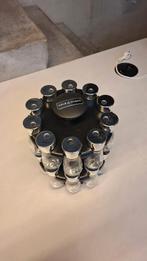 20 pots à épices avec un moulin de rangement pratique, Enlèvement, Comme neuf, Verre, Autres types