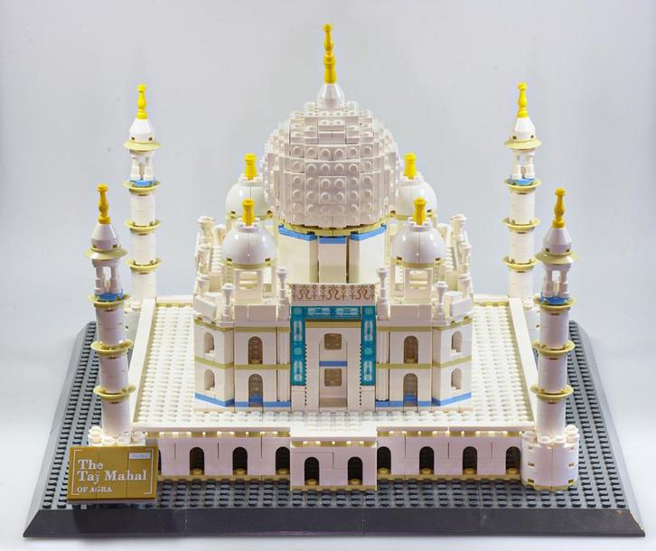“Taj Mahal of Agra” – 1505 bouwsteentjes – met bouwplan, Kinderen en Baby's, Speelgoed | Bouwstenen, Zo goed als nieuw, Ophalen