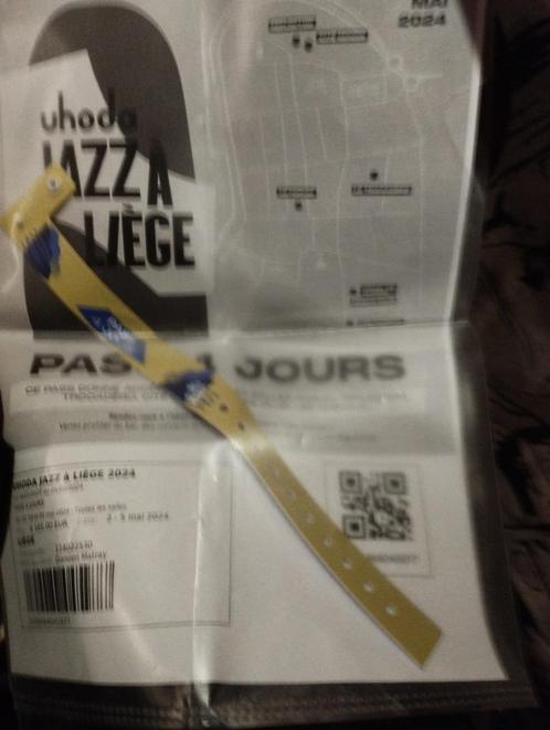 Pass 4 jours - uhoda Jazz festival Liège, Tickets en Kaartjes, Concerten | Jazz en Blues, Eén persoon, Mei