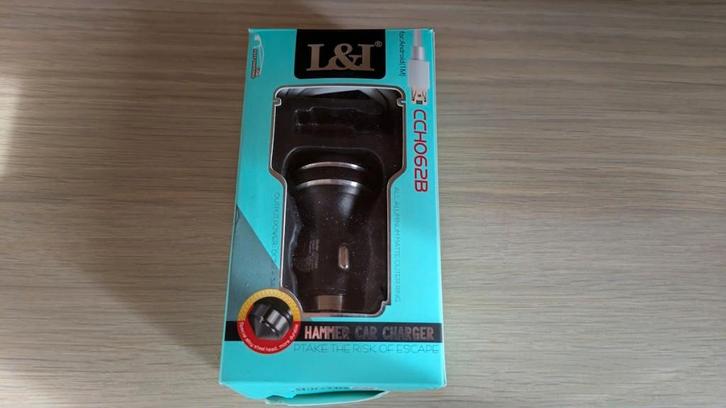 USB oplader duo auto, Telecommunicatie, Telefoonhouders, Auto, Ophalen of Verzenden