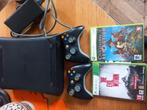 XBOX 360 120GB + 2 manettes + 2 jeux, Games en Spelcomputers, Spelcomputers | Xbox | Accessoires, Ophalen, Gebruikt, Xbox 360