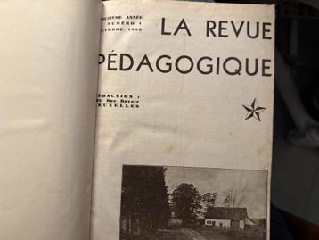 La revue pédagogique, 1936, lot de 9 revues reliées en très  beschikbaar voor biedingen