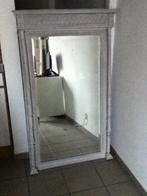 Oude eiken spiegel (rustieke stijl), 75 tot 100 cm, 100 tot 150 cm, Gebruikt, Rechthoekig