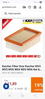 Filters Kärcher, Ophalen