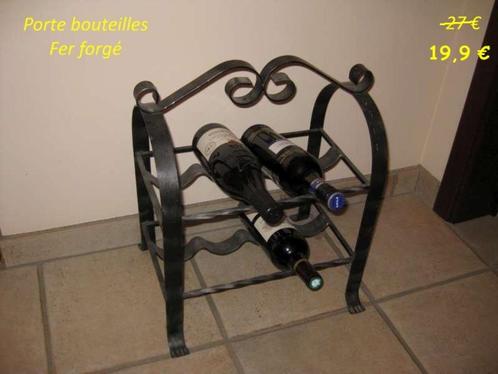 Porte bouteilles en fer forgé + Divers décoration, Maison & Meubles, Accessoires pour la Maison | Porte-bouteilles, Enlèvement