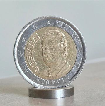 2001, Spain , 2 Euro Coin    beschikbaar voor biedingen