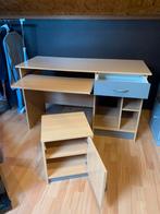 Bureau avec table de chevet assortie, Ophalen, Gebruikt, Bureau