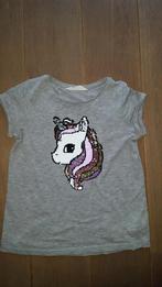T-shirt met omkeerbare pailletten met unicorn maat 128 / 140, Kinderen en Baby's, Meisje, Ophalen of Verzenden, Zo goed als nieuw