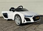 Audi R8 12v wit Afstands. / Bleutooht / Leder en Rubberba., Kinderen en Baby's, Speelgoed | Buiten | Accuvoertuigen, Ophalen of Verzenden