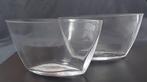2 ovale glazen vazen met modern design, Ophalen, Overige kleuren, Minder dan 50 cm, Glas