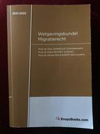 Wetboek migratierecht 2021-22, Boeken, Studieboeken en Cursussen, Hoger Onderwijs, Zo goed als nieuw, Ophalen