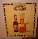 mooi reclamebord KWAK  - klein - (Br. BOSTEELS), Verzamelen, Biermerken, Ophalen of Verzenden, Nieuw, Reclamebord, Plaat of Schild