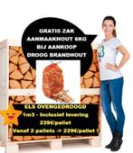 BRANDHOUT STOOKKLAAR INCLUSIEF LEVERING + GRATIS AANMAAKHOUT, Tuin en Terras, Brandhout, Verzenden, Beukenhout, Blokken