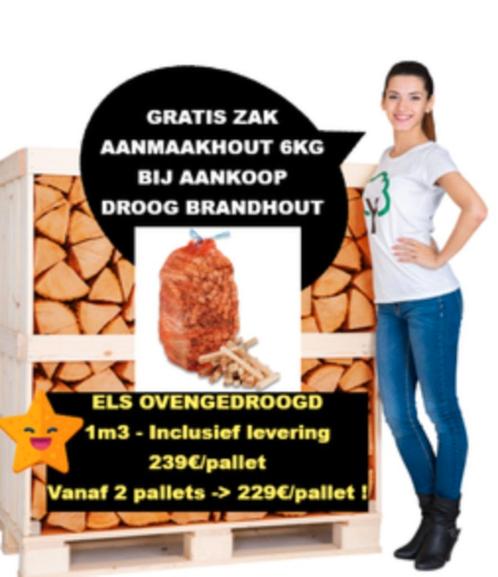 BRANDHOUT STOOKKLAAR INCLUSIEF LEVERING + GRATIS AANMAAKHOUT, Tuin en Terras, Brandhout, Blokken, Beukenhout, Verzenden