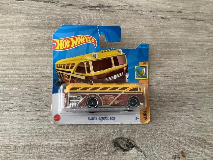 Hot Wheels Surfin' School Bus character (Nieuw), Kinderen en Baby's, Speelgoed |Speelgoedvoertuigen, Nieuw, Ophalen of Verzenden