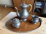 tinnen koffieset op plateau, Antiek en Kunst, Ophalen