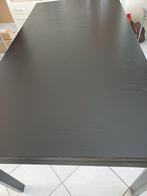 zwarte grote tafel 1 m 65 op 85 cm kan tot ongeveer 2 m 30, Huis en Inrichting, Tafels | Eettafels, Ophalen, Gebruikt, 50 tot 100 cm