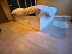Ikea Brimnes bed 160x200 + matras, Huis en Inrichting, Ophalen, Gebruikt, Wit, Tweepersoons