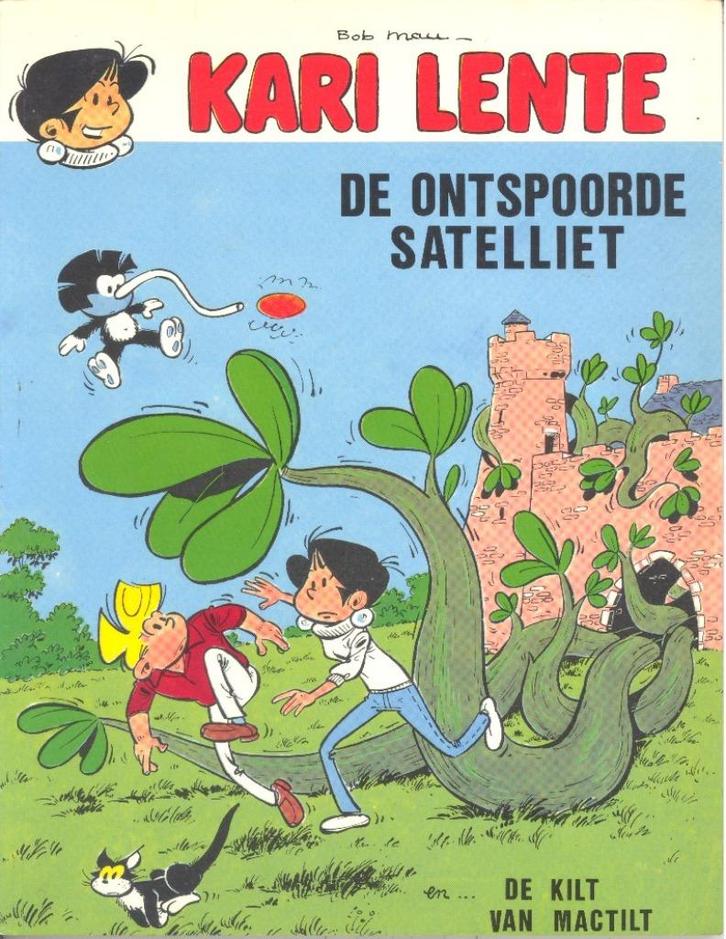 Kari Lente - De ontspoorde satelliet., Boeken, Stripverhalen, Gelezen, Eén stripboek, Ophalen of Verzenden