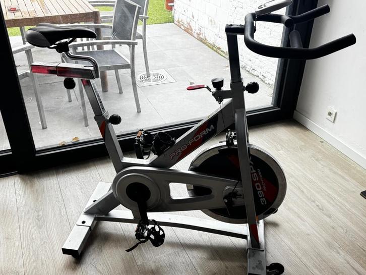 Spinningfiets Pro-form 390 spx, Sport en Fitness, Fitnessapparatuur, Gebruikt, Spinningfiets, Metaal, Ophalen