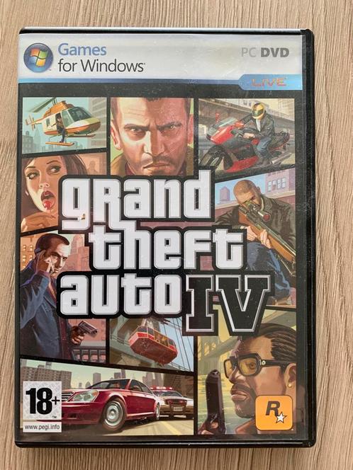 Videogames voor pc. Grand Theft Auto 4, Games en Spelcomputers, Games | Sony PlayStation Portable, Zo goed als nieuw, Avontuur en Actie