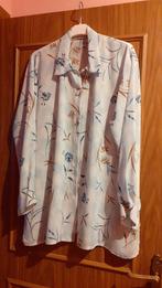 Chemisier bleu clair avec motifs - taille 46, Kleding | Dames, Grote Maten, Ophalen, Blauw