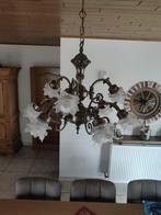 Bronskleurige hanglamp, Ophalen, Gebruikt, Glas, 75 cm of meer