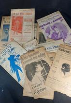 12 muziekblad begin jaren 1900., Antiek en Kunst, Ophalen of Verzenden