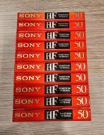 10x Sony HF50 cassettebandje nos seal audio cassette tape mc, Cd's en Dvd's, Cassettebandjes, Ophalen of Verzenden, Nieuw in verpakking