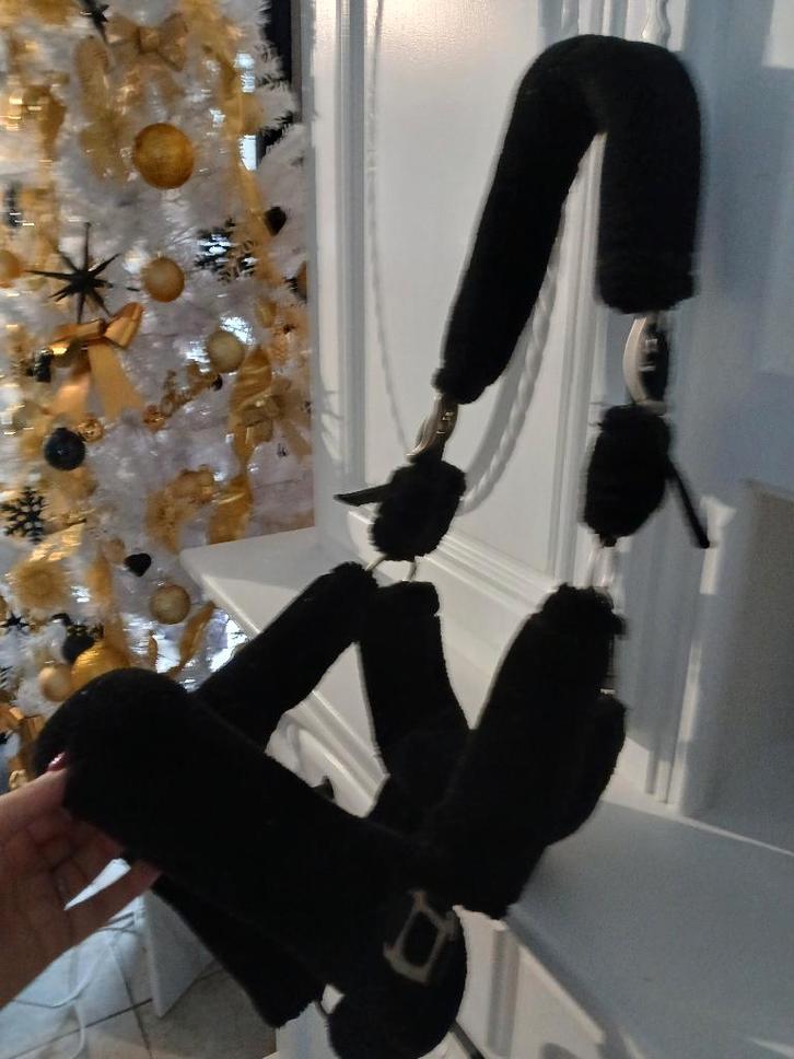 Mooi halster met zwart bont mt full, Dieren en Toebehoren, Paarden en Pony's | Hoofdstellen en Tuigage, Zo goed als nieuw, Dressuur