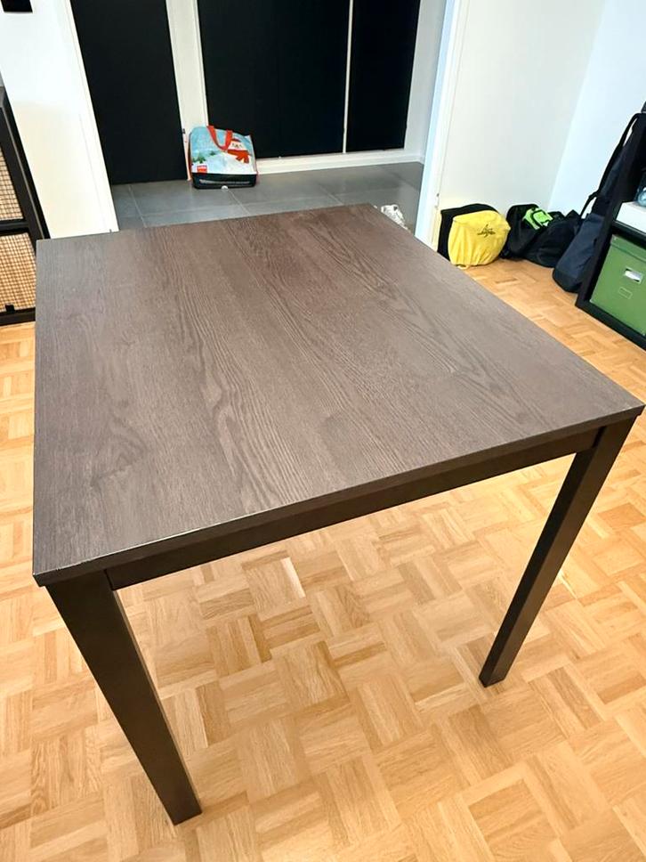 Table Ikea métal noir extensible, Huis en Inrichting, Tafels | Eettafels, Zo goed als nieuw, Metaal, Ophalen