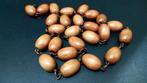 Cadeau-idee! Vintage houten halsketting, jaren 50, Ophalen of Verzenden, Zo goed als nieuw