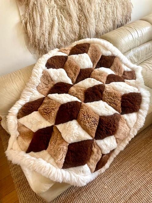 Groot! vintage design wandkleed van echt vacht 70s stijl, Huis en Inrichting, Woonaccessoires | Wanddecoraties, Zo goed als nieuw