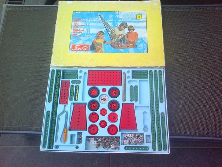 Oude bouwdoos Temsi Nr 3., Antiek en Kunst, Antiek | Speelgoed, Ophalen of Verzenden