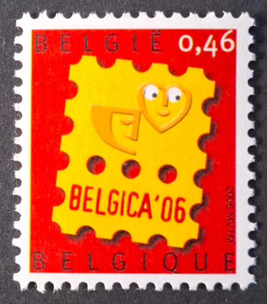 Belgique : OBP 3527 ** Logo Belgica 2006., Sans timbre, Neuf, Enlèvement ou Envoi, Non oblitéré