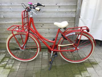 Rode Oxford fiets voor dames 