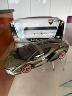 Bburago Lamborghini Sian FKP 2020 Olijfgroen 1:18 Nikkel, Hobby en Vrije tijd, Ophalen of Verzenden, Zo goed als nieuw, Auto, Burago