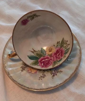 Porcelaine fine du Japon 50' tasse à thè, Enlèvement ou Envoi